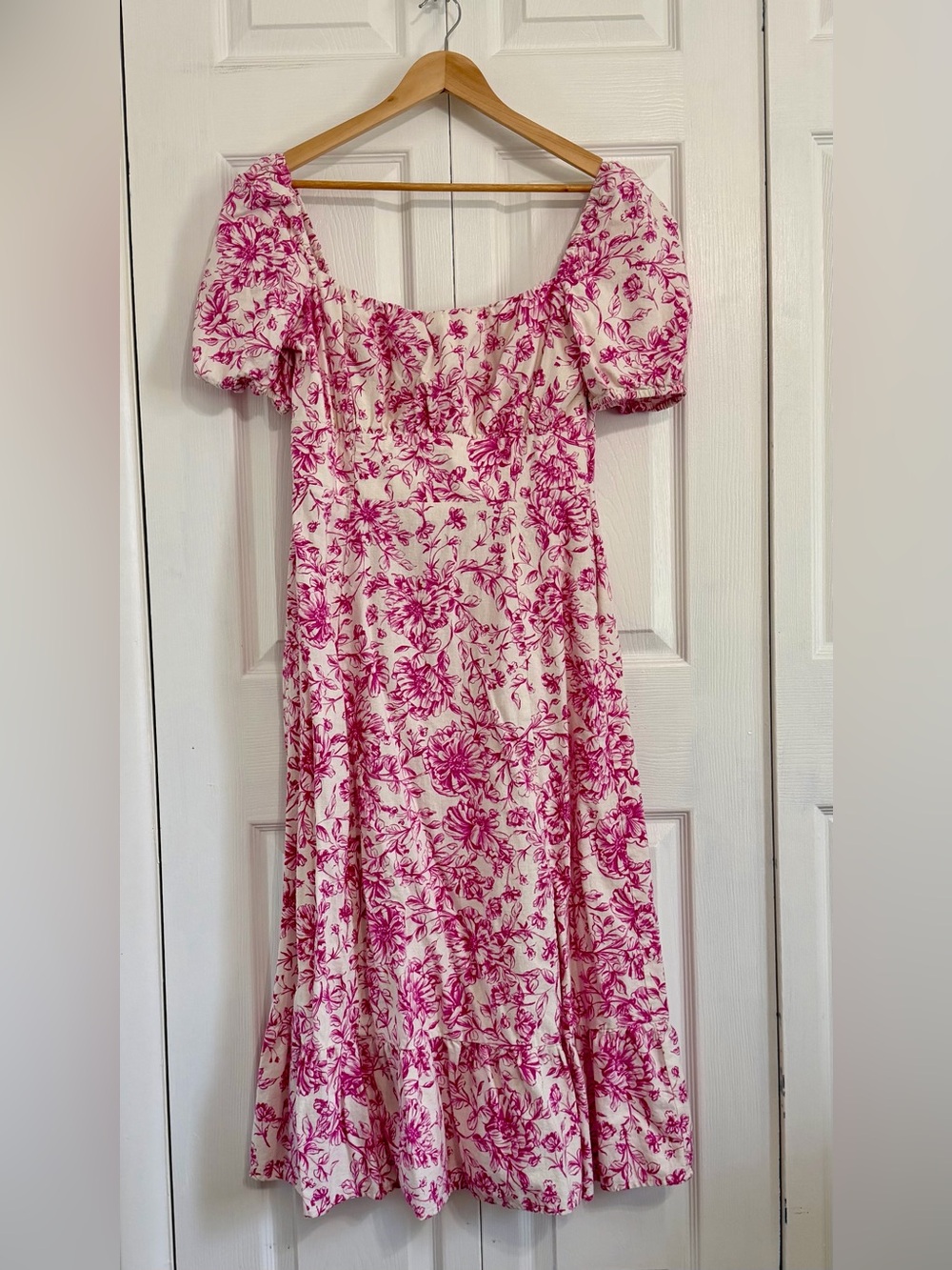 London Times Women's Dress, Floral Pink, Size 12